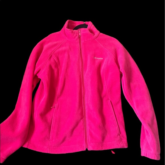 Columbia Jackets & Blazers - Women’s pink fleece Columbia jacket